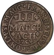 3 Marck, Germany, 1754 reverse image