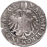 ⅛ Thaler, Germany, 1572 reverse image