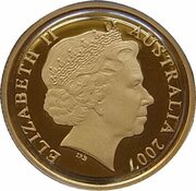 10 Dollars - Elizabeth II 4th Portrait - Gold Kangaroo; Rolf Harris obverse image