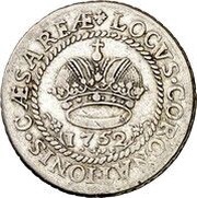 16 Mark Ratszeichen, Germany, 1752-1756 reverse image