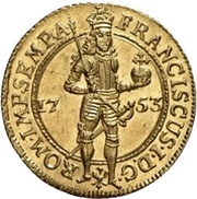 1 Ducat, Germany, 1753 reverse image