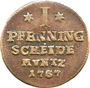 1 Pfenning - Victor II Frederick reverse image