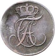 1 Pfennig - Alexius Frederick Christian obverse image