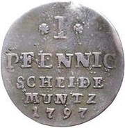 1 Pfennig - Alexius Frederick Christian reverse image