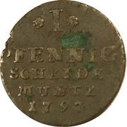 1 Pfennig - Alexius Frederick Christian reverse image