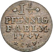 1½ Pfennig - Victor II Frederick reverse image