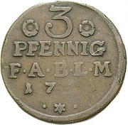 3 Pfenning - Victor II Frederick reverse image