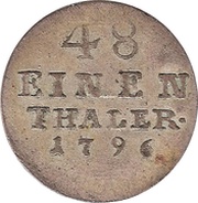 1⁄48 Thaler - Frederick Albert reverse image