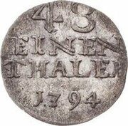 1⁄48 Thaler - Frederick Albert reverse image