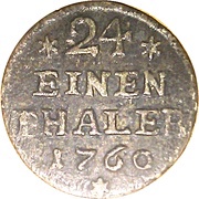 1⁄24 Thaler - Victor II Frederick, Germany, 1759-1761 reverse image