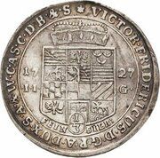 ⅓ Thaler - Victor II Frederick, Germany, 1727 reverse image