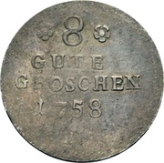 8 Gute Groschen - Victor II Frederick, Germany, 1758-1759 reverse image