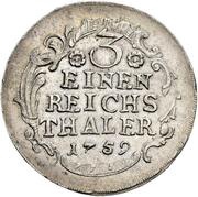 ⅓ Thaler - Victor II Frederick, Germany, 1759 reverse image