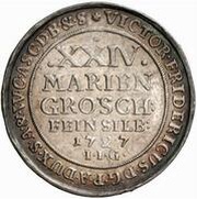 24 Mariengroschen - Victor II Frederick, Germany, 1727 reverse image