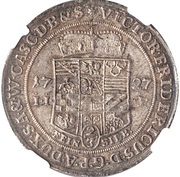 ⅔ Thaler - Victor II Frederick, Germany, 1727 reverse image