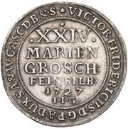 24 Mariengroschen - Victor II Frederick, Germany, 1727 reverse image