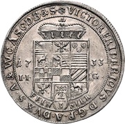 ⅔ Thaler - Victor II Frederick obverse image