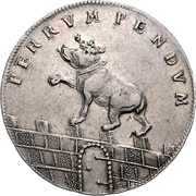 ⅔ Thaler - Victor II Frederick, Germany, 1727-1750 reverse image