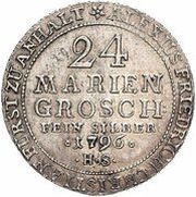 24 Mariengroschen - Alexius Frederick Christian, Germany, 1796-1797 reverse image