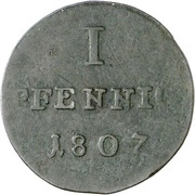 1 Pfennig - Alexius Frederick Christian reverse image