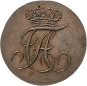 1 Pfennig - Alexius Frederick Christian obverse image