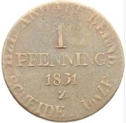 1 Pfennig - Alexius Frederick Christian reverse image