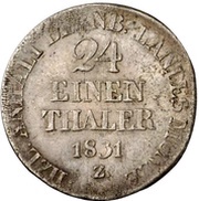 1⁄24 Thaler - Alexius Frederick Christian reverse image