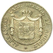 1 Thaler - Alexander Charles Ausbeute; Marriage obverse image