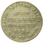 1 Thaler - Alexander Charles Ausbeute; Marriage reverse image