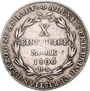 1 Conventionsthaler - Alexius Frederick Christian reverse image
