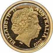 10 Dollars - Elizabeth II 4th Portrait - Yellow Footed Rock Wallaby - Gold Proof obverse image