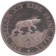 1 Thaler - Alexander Charles Ausbeute obverse image