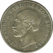 1 Vereinsthaler - Alexander Charles obverse image