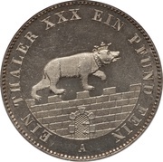 1 Vereinsthaler - Alexander Charles Ausbeute obverse image