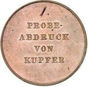 1 Thaler - Leopold Frederick Reunification; Copper Pattern strike obverse image