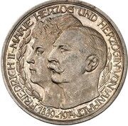 5 Mark - Frederick II Silver Wedding - Pattern obverse image
