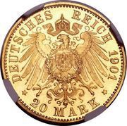 20 Mark - Frederick I, Germany, 1896-1901 reverse image