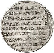 ⅛ Thaler - William Louis Death, Germany, 1665 reverse image