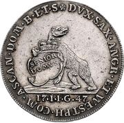 ⅔ Thaler - August Louis, Germany, 1747-1750 reverse image