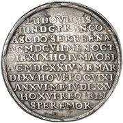 1 Thaler - Louis Death, Germany, 1624 reverse image