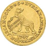 1 Ducat - August Louis, Germany, 1747-1751 reverse image