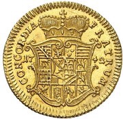 1 Ducat - John Louis and Christian August, Germany, 1742 reverse image