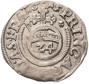 1 Groschen - John George I, Christian I, August, Rudolph and Louis, Germany, 1615-1617 reverse image