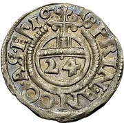 1 Groschen - John George I, Christian I, August, Rudolph and Louis, Germany, 1617-1618 reverse image