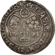 12 Kreuzer - Christian I, August, Rudolph and Louis Kipper, Germany, 1621 reverse image