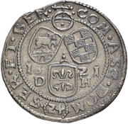 24 Kreuzer - Christian I, August, Rudolph, Louis and John Casimir, Germany, 1621 reverse image