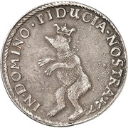 ⅓ Thaler - John George II, Victor Amadeus, William, Charles William and Emanuel Lebrecht, Germany, 1670 reverse image