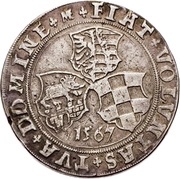 ½ Thaler - Joachim II Ernest and Bernhard VII, Germany, 1567-1569 reverse image
