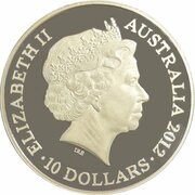 10 Dollars - Elizabeth II 4th Portrait - Chinese Dragon obverse image