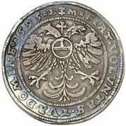 1 Thaler - John George I, Christian I, Bernhard VIII, August, Rudolph, John Ernest and Louis, Germany, 1588-1595 reverse image